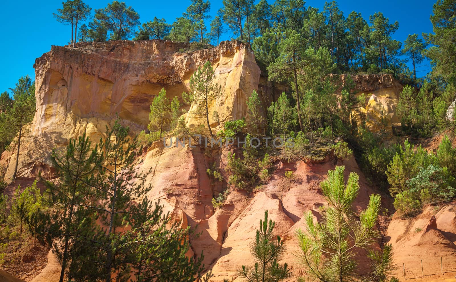 Roussillion in Provence famous for the ocher quarries