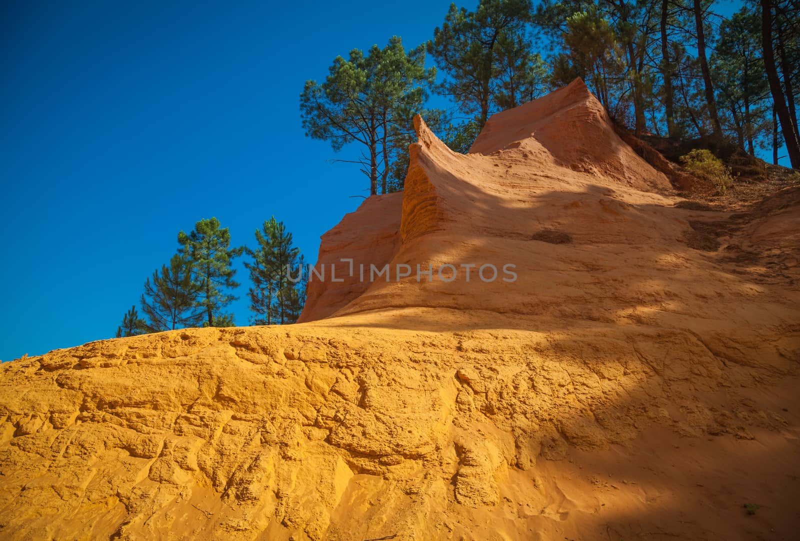 Roussillion in Provence famous for the ocher quarries