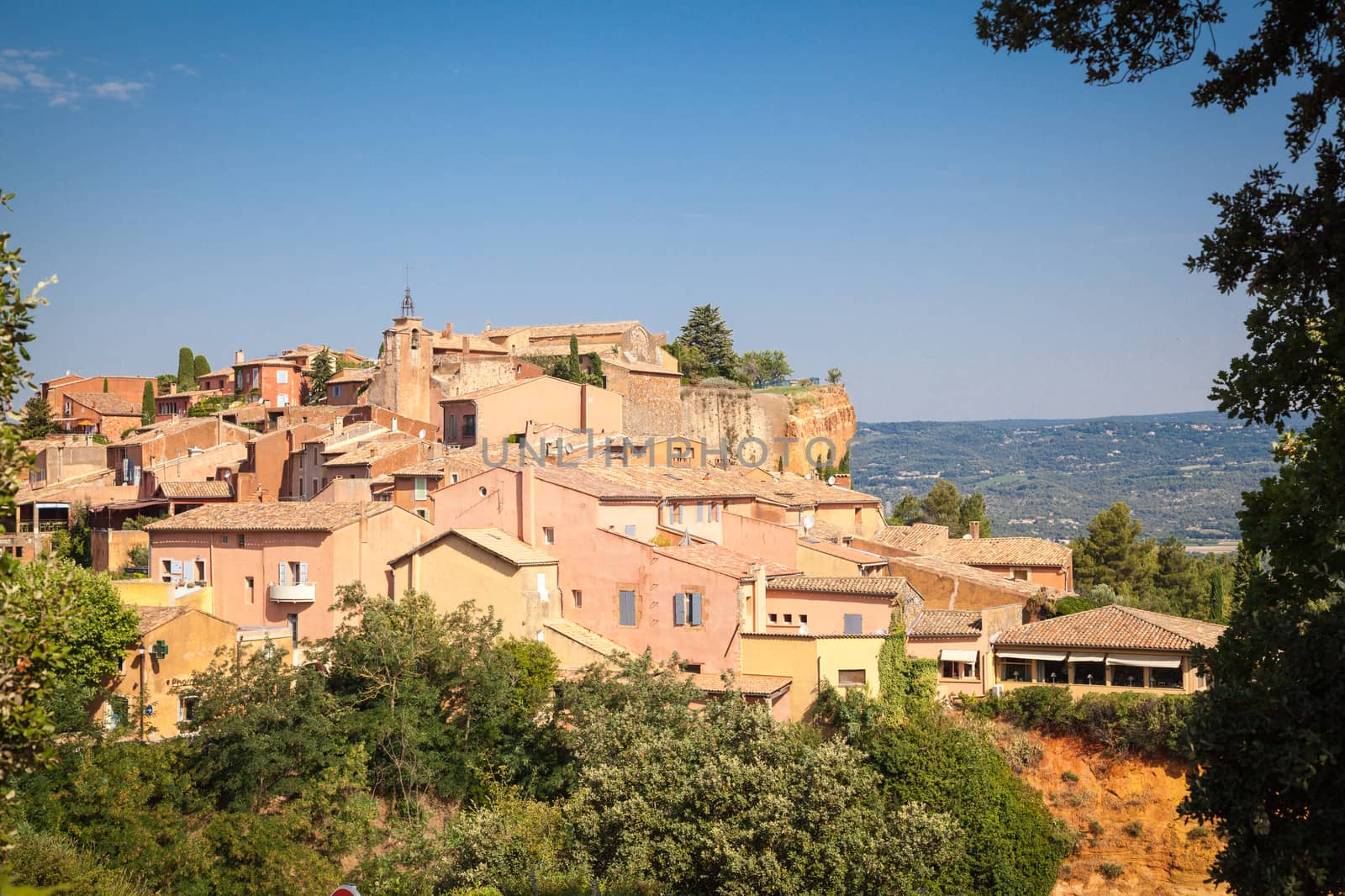 Roussillion in Provence famous for the ocher quarries