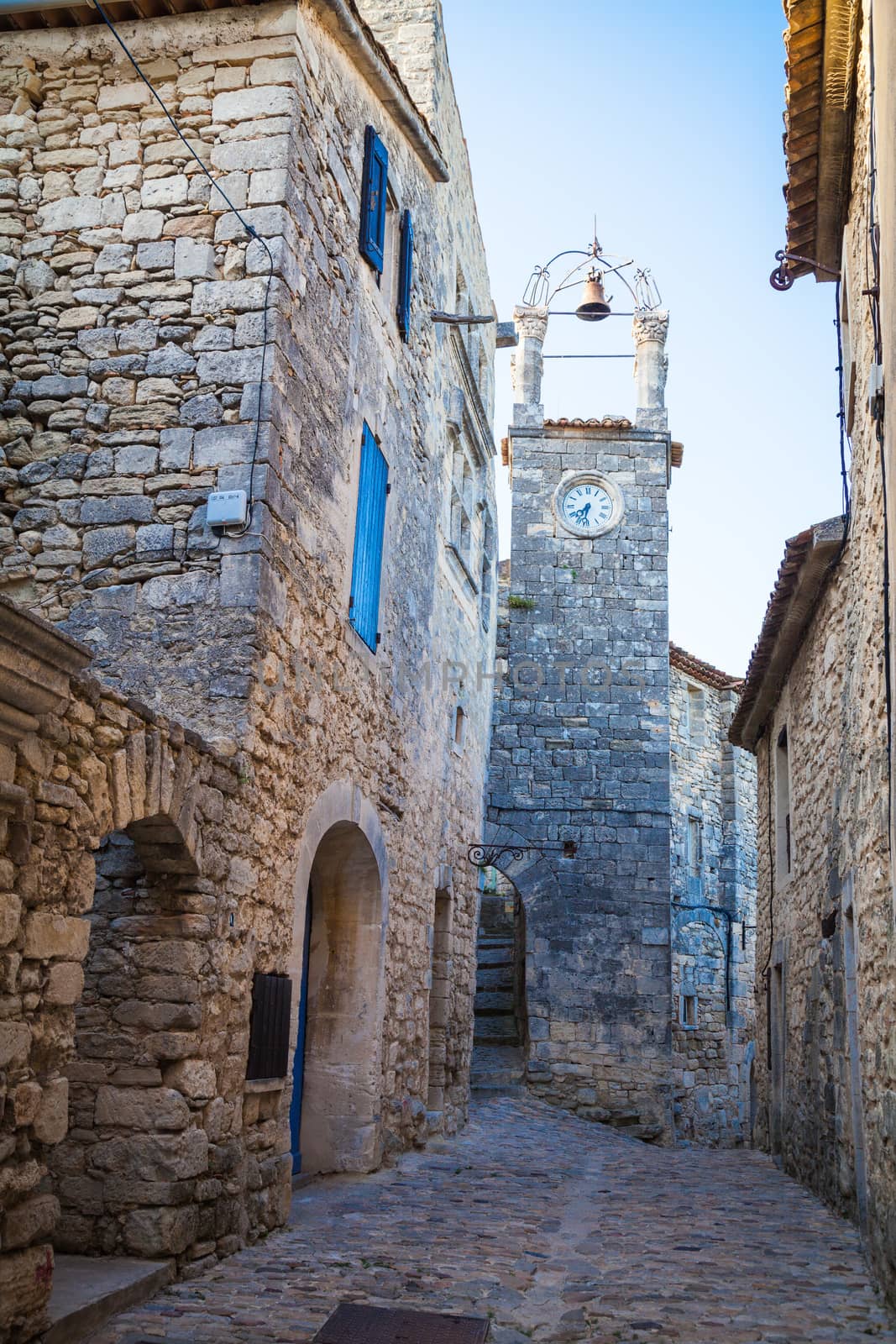 In the streets of Lacoste, a small village in Provence