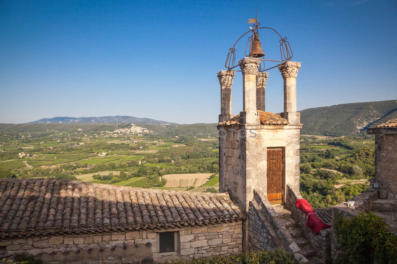 In the streets of Lacoste, a small village in Provence