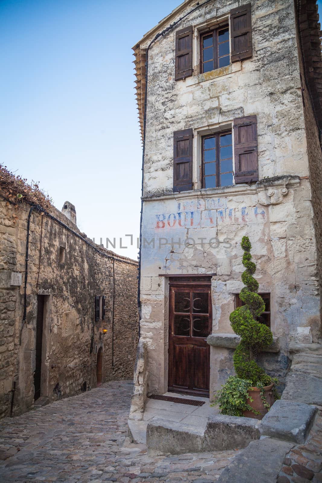 In the streets of Lacoste, a small village in Provence