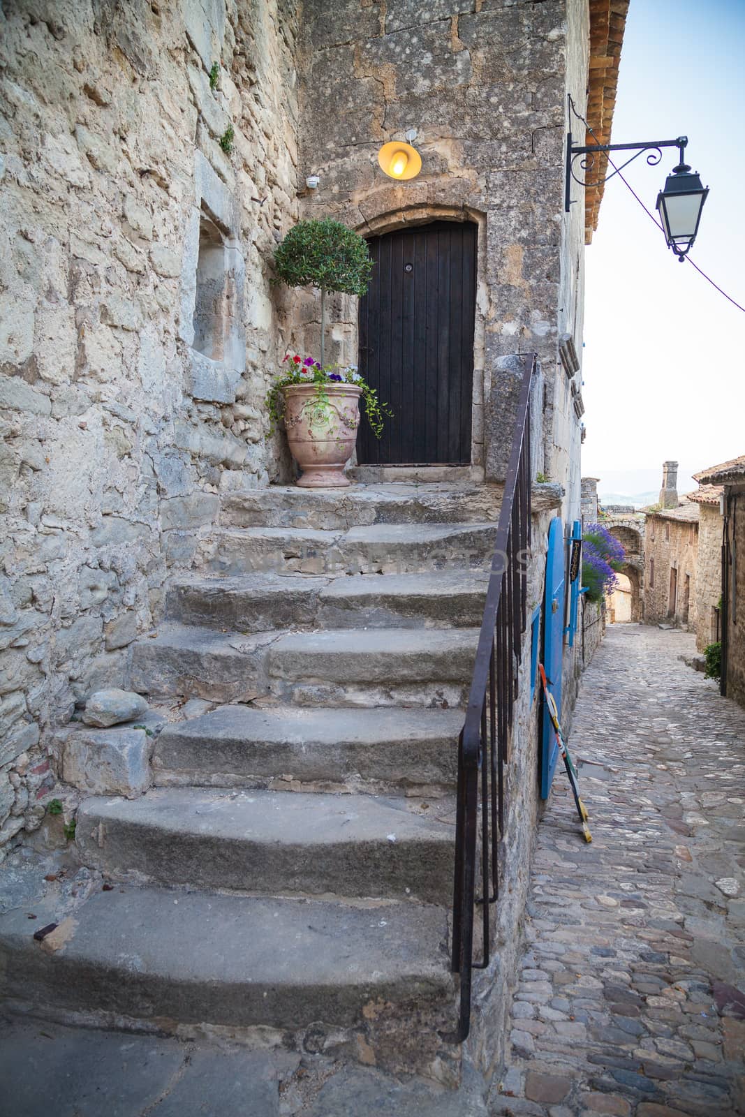 In the streets of Lacoste, a small village in Provence