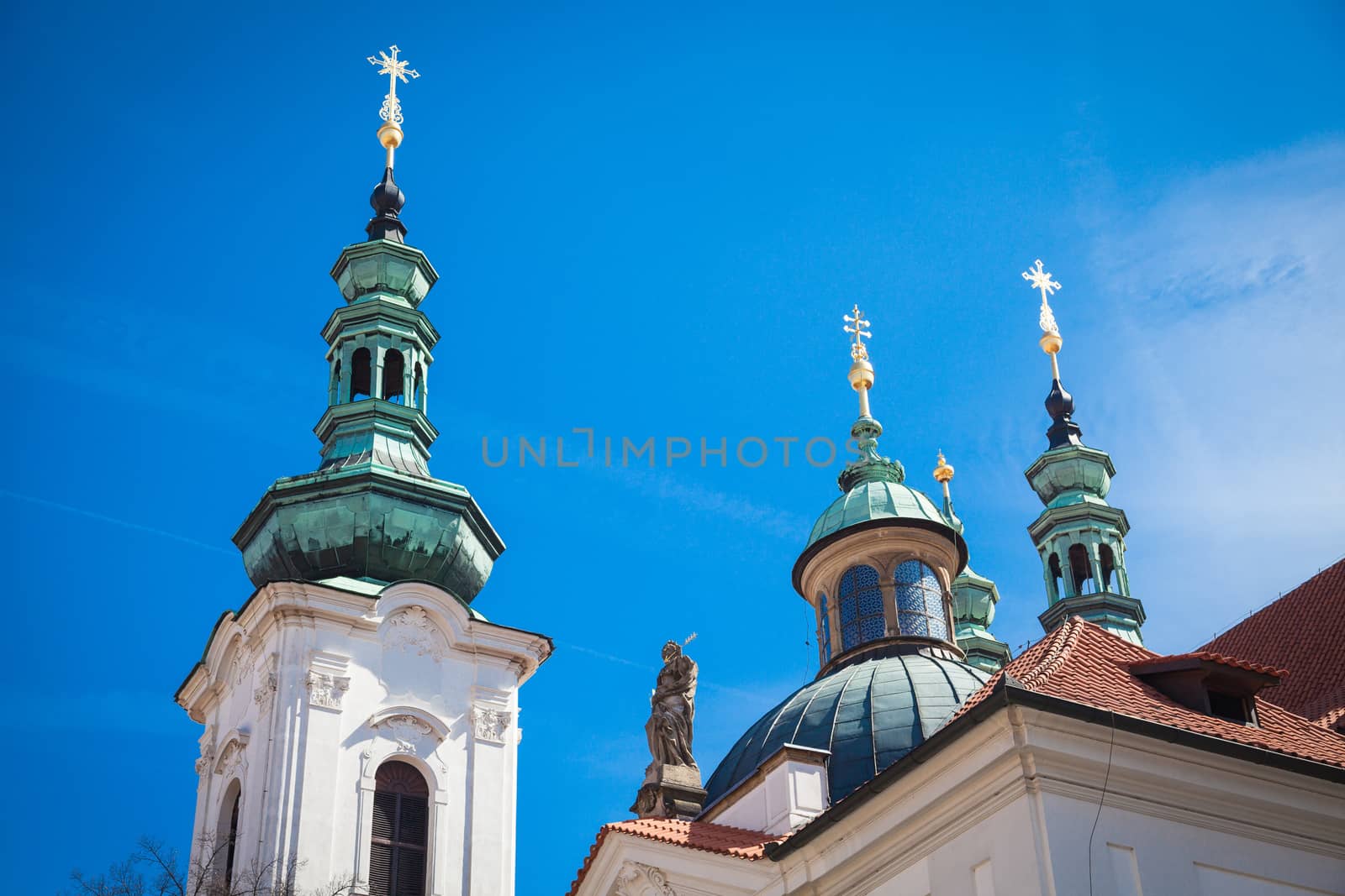 Church of Strahovsky monastery in Prague in the Czech Republic