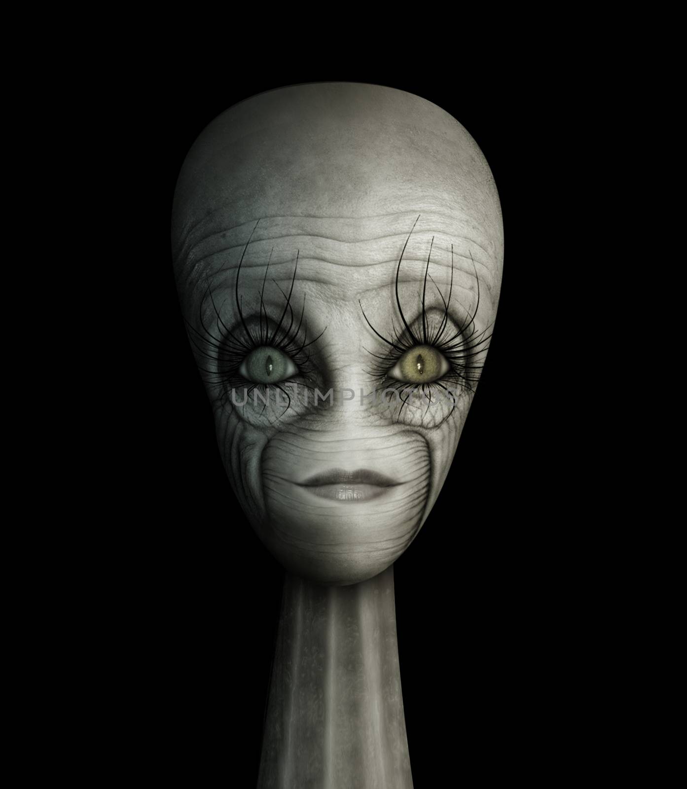 Digital Illustration of an alien.