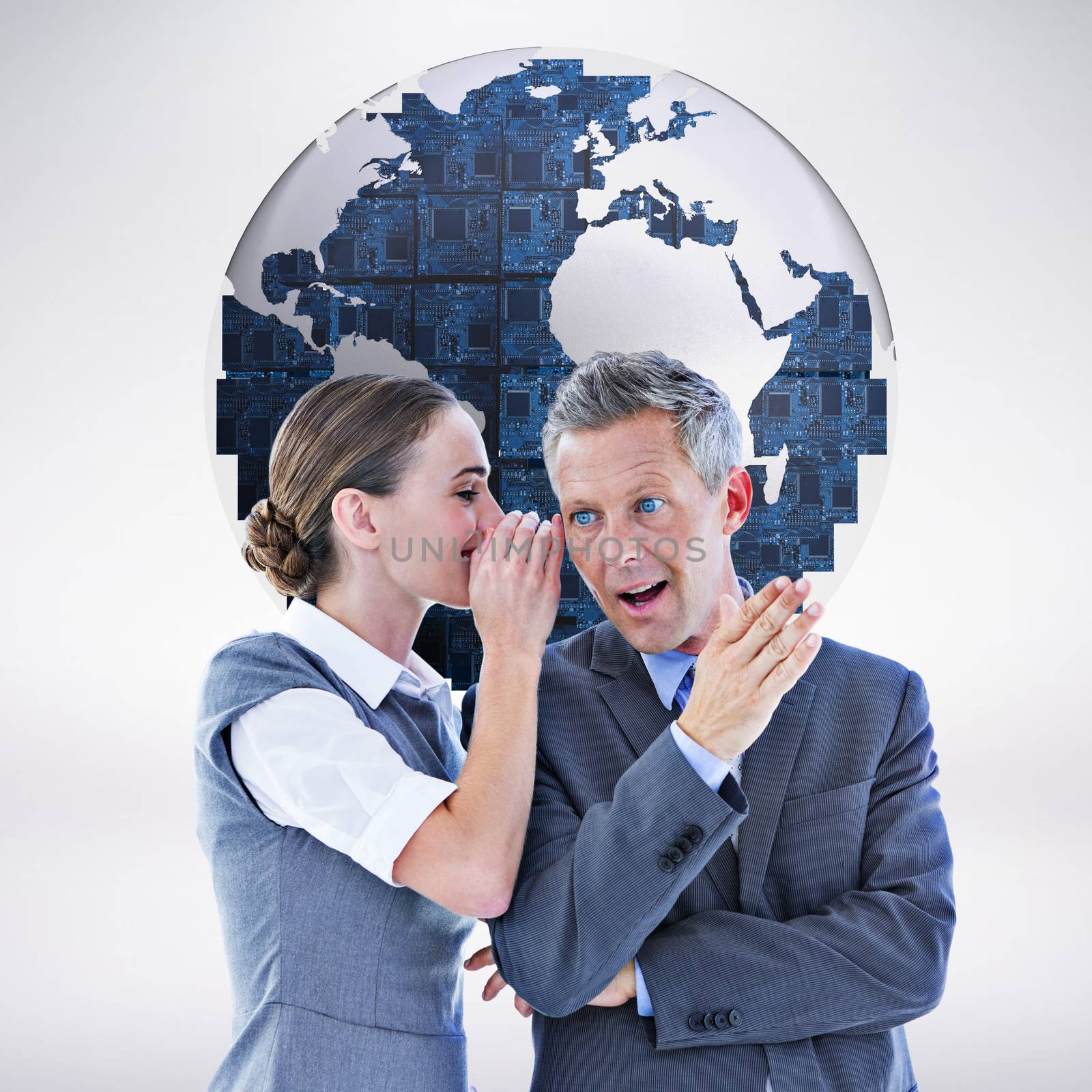 Composite image of gossiping business team by Wavebreakmedia