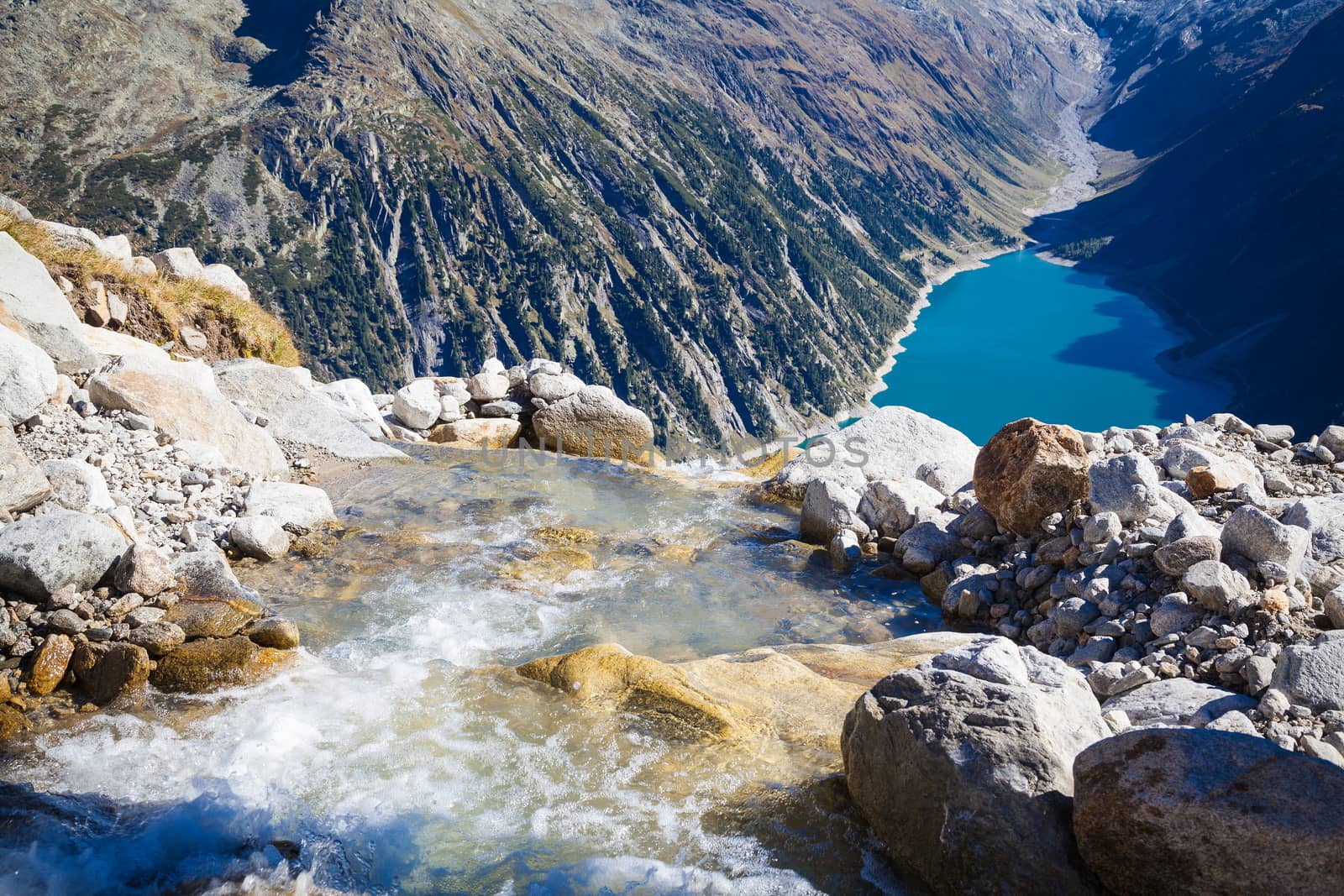 Landscapes in the Zillertaler Alps in Austria