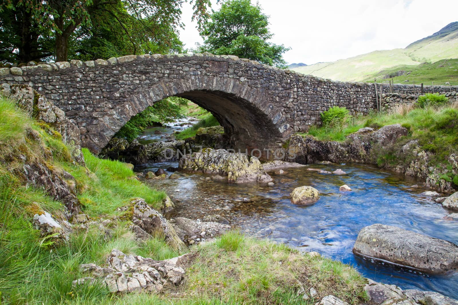 Typical landscape in Lake District, Cumbria