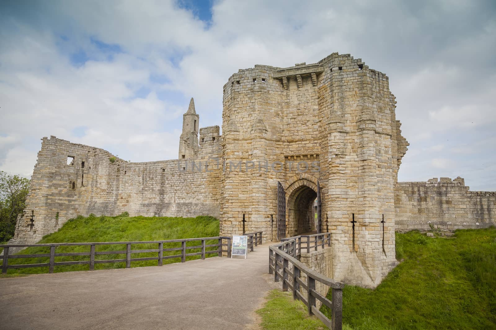 Historic Warkworth Castle in Northumberland