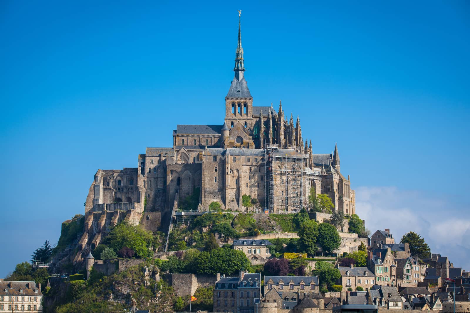 Mont St. Michel, the monastery on an island in Normandy