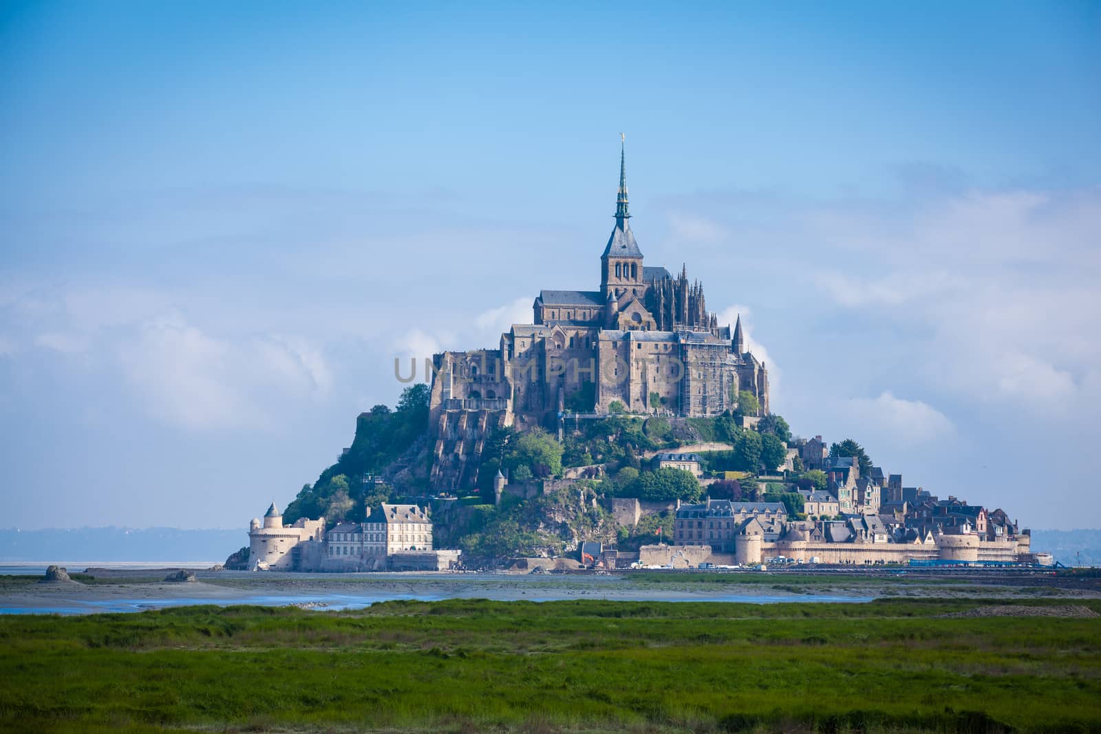 Mont St. Michel, the monastery on an island in Normandy