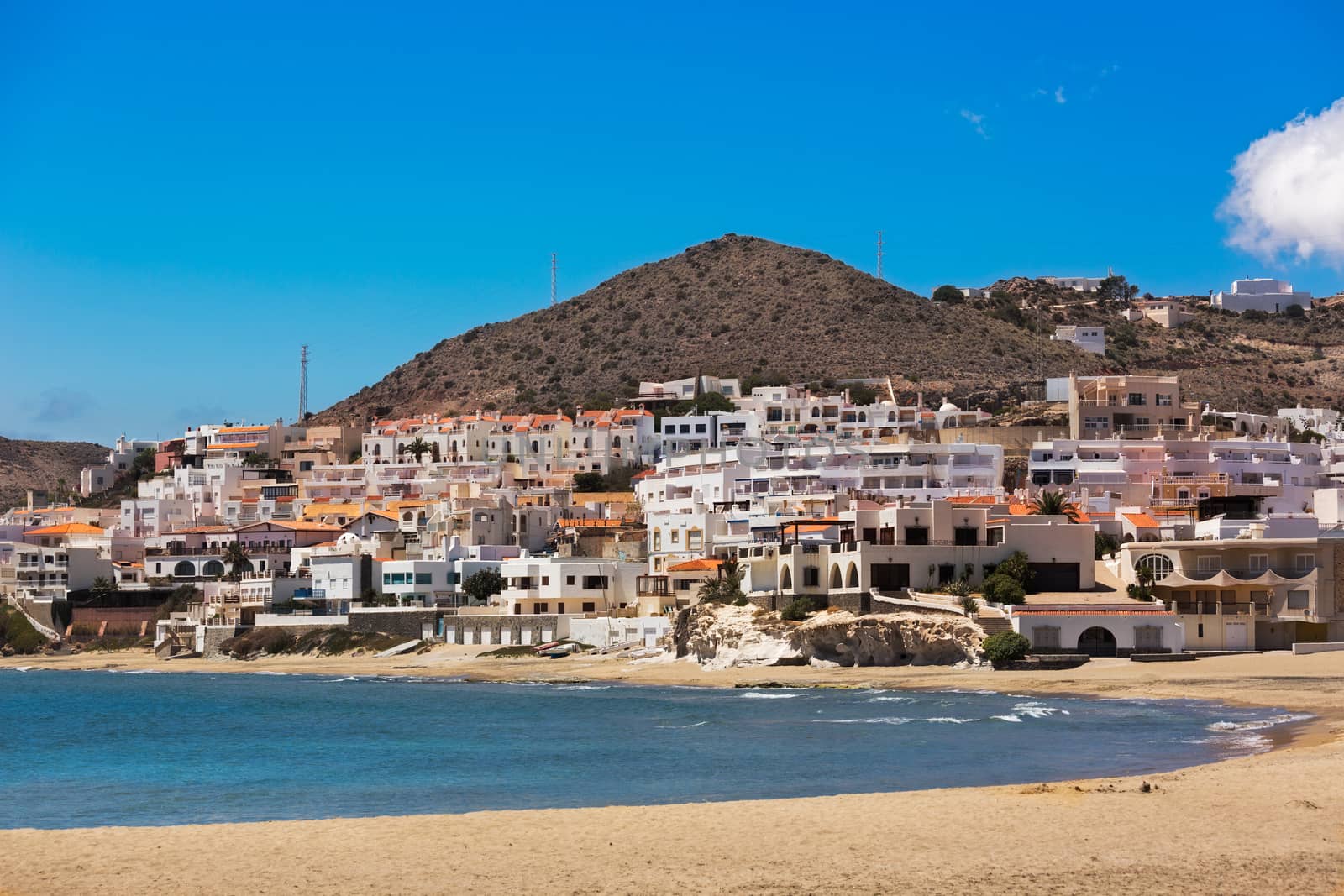 Seaside village in Andalusia at seaside, Cabo de Gata, Spain by fisfra