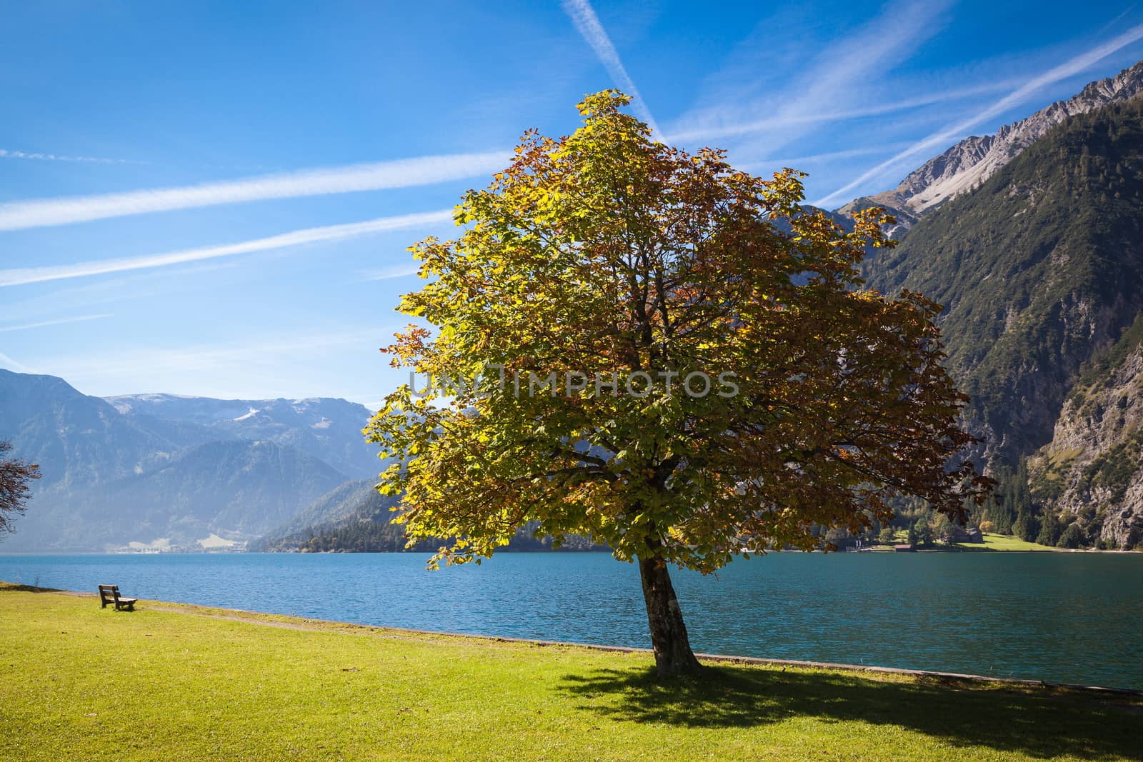 Autumn Lake Achensee Austria by hardyuno