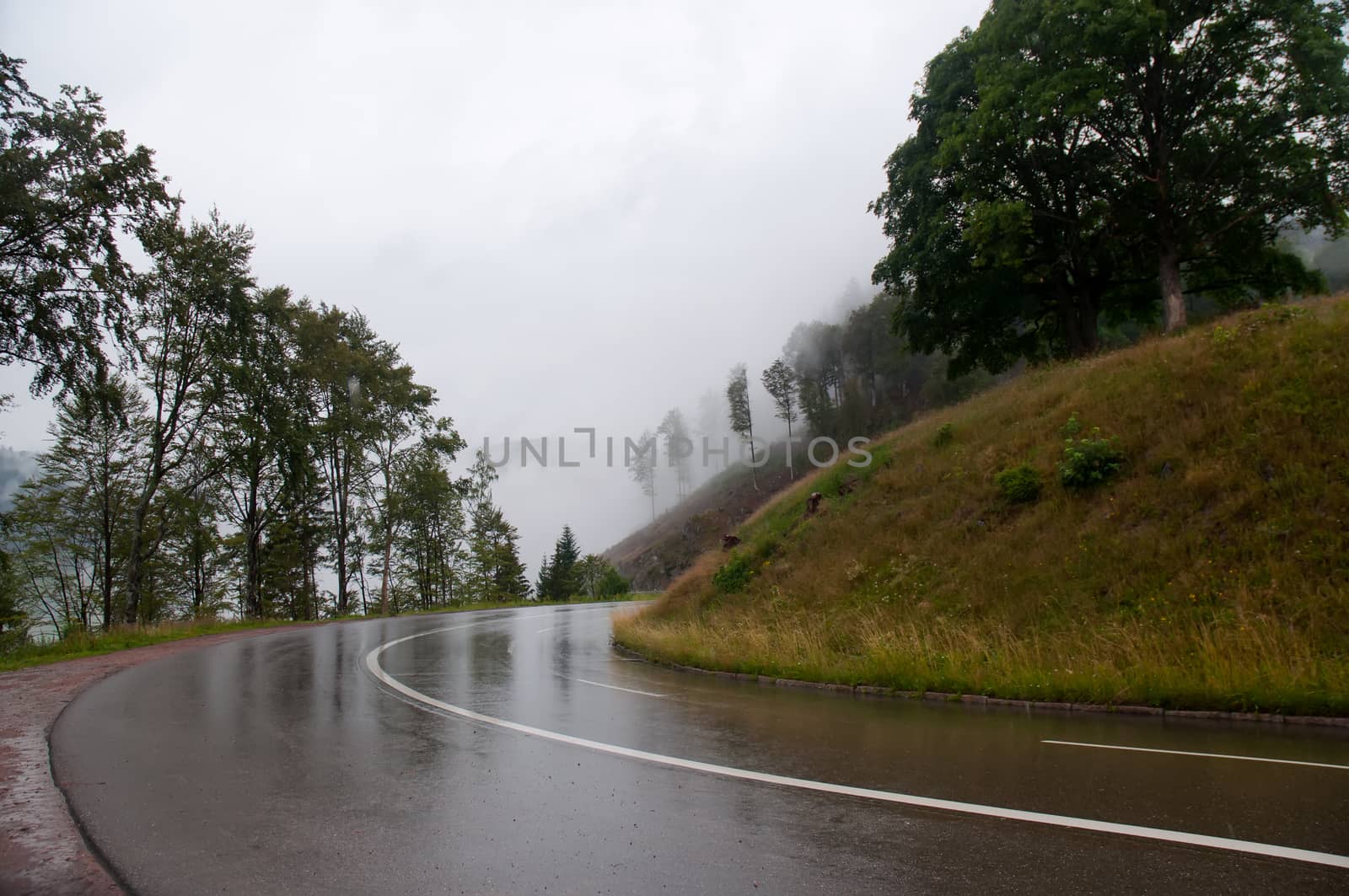 Fog in mountains . by LarisaP