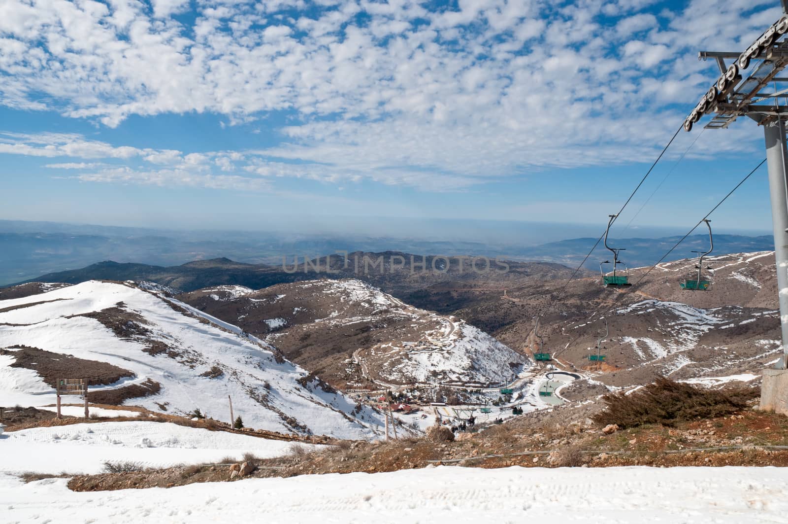Mount Hermon in the winter .Israel.