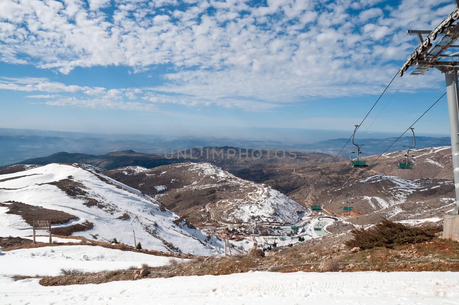 Mount Hermon in the winter .Israel.