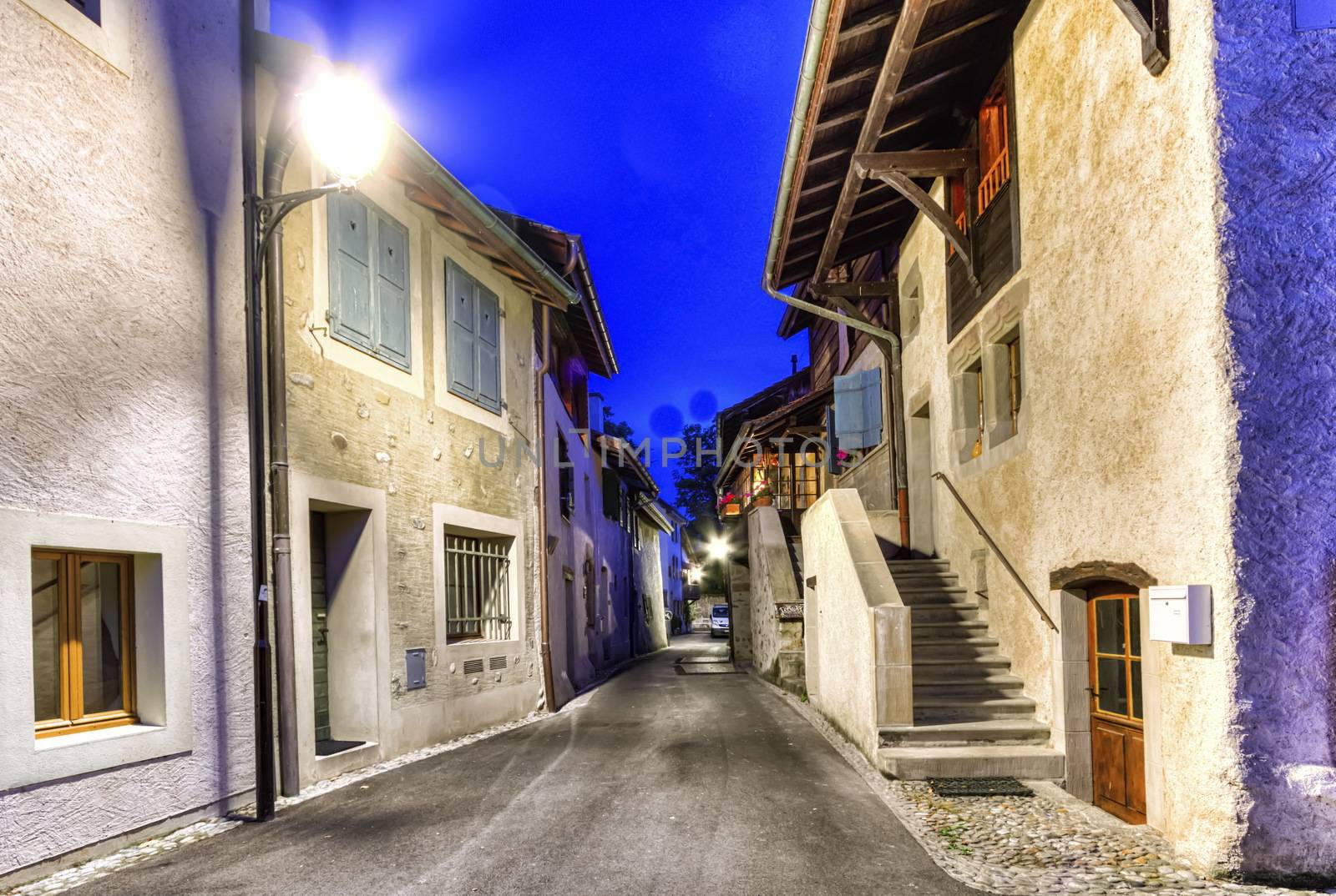 Hermance village street, Geneva, Switzerland by Elenaphotos21