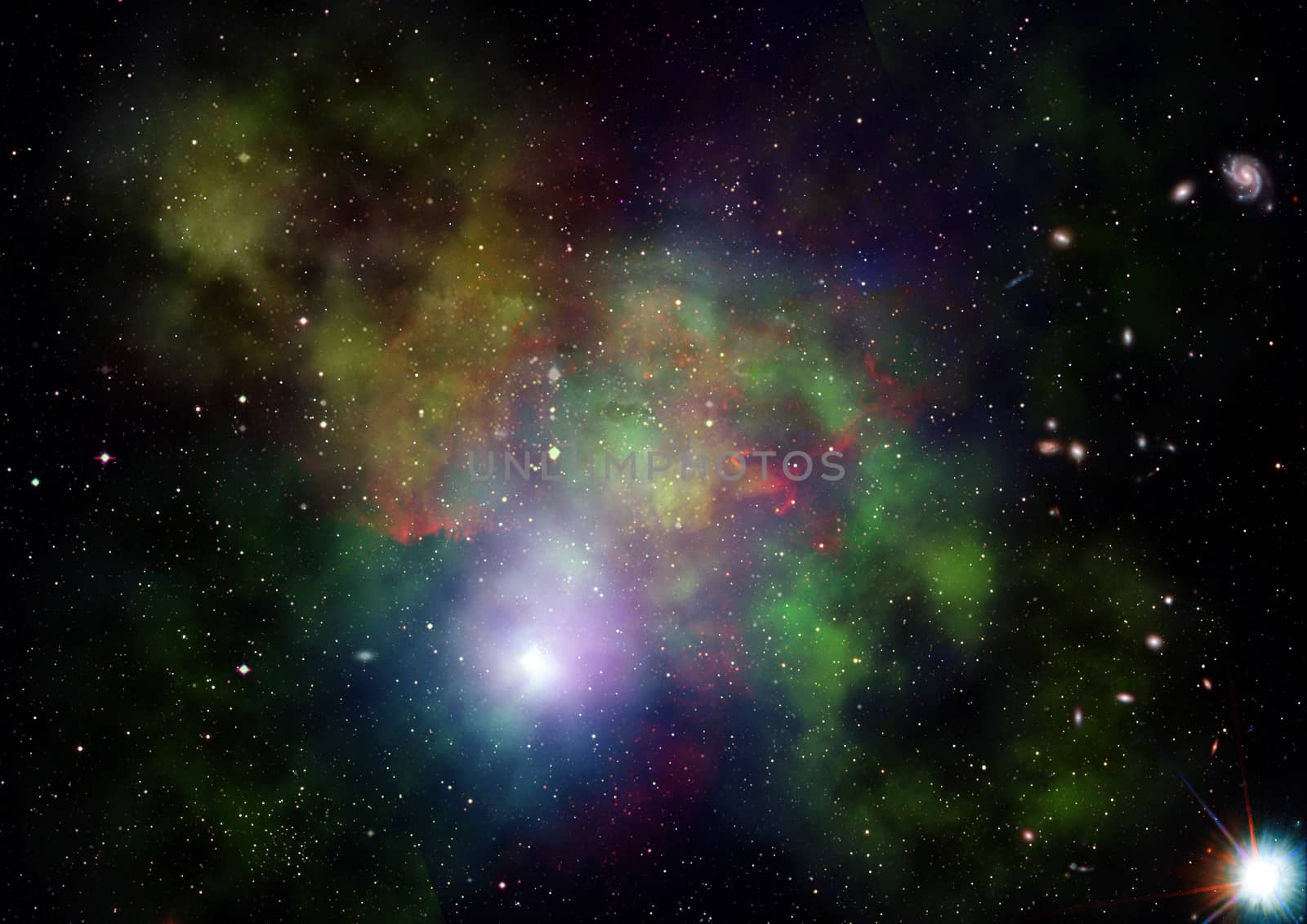 Small part of an infinite star field of space in the Universe. "Elements of this image furnished by NASA".