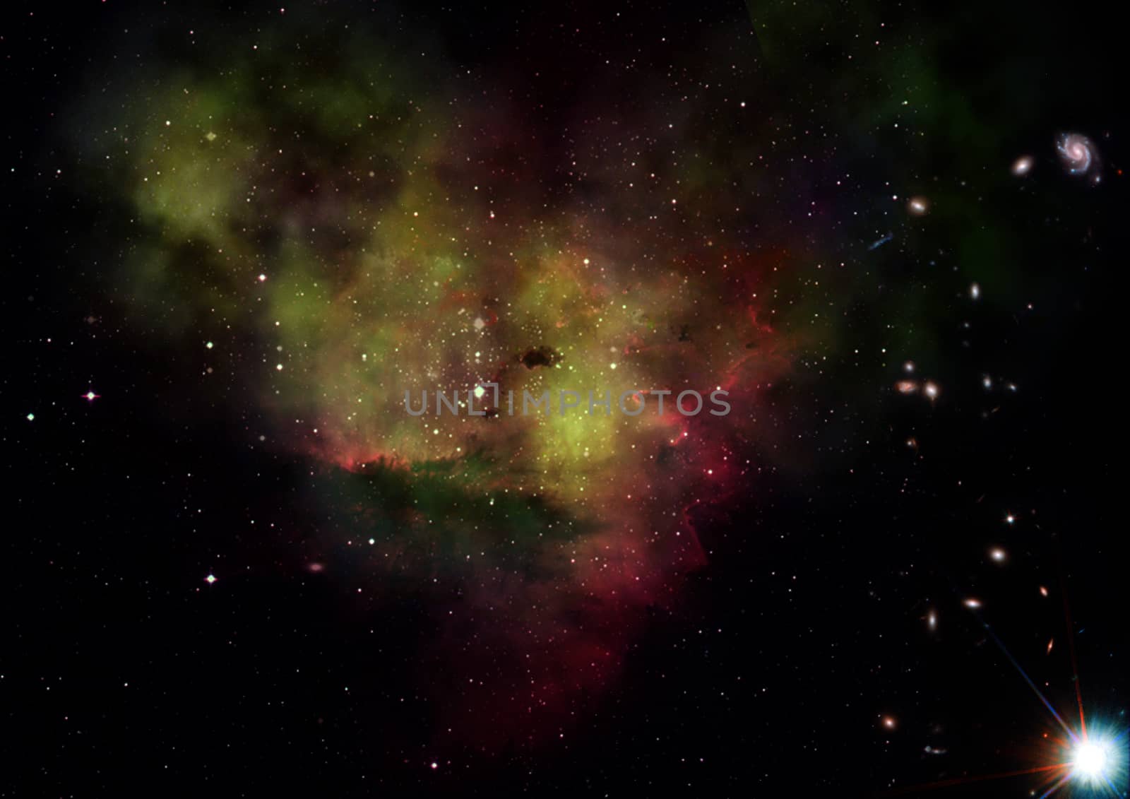Small part of an infinite star field of space in the Universe. "Elements of this image furnished by NASA".