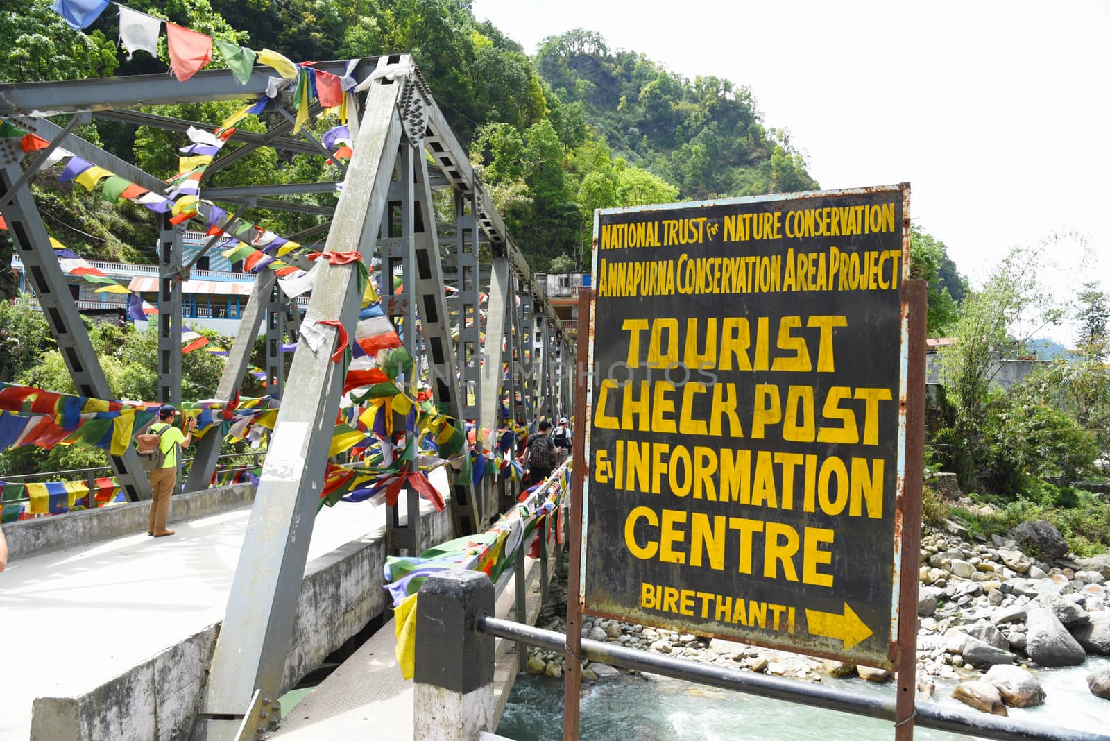 the bridge to Poon Hill , Nepal