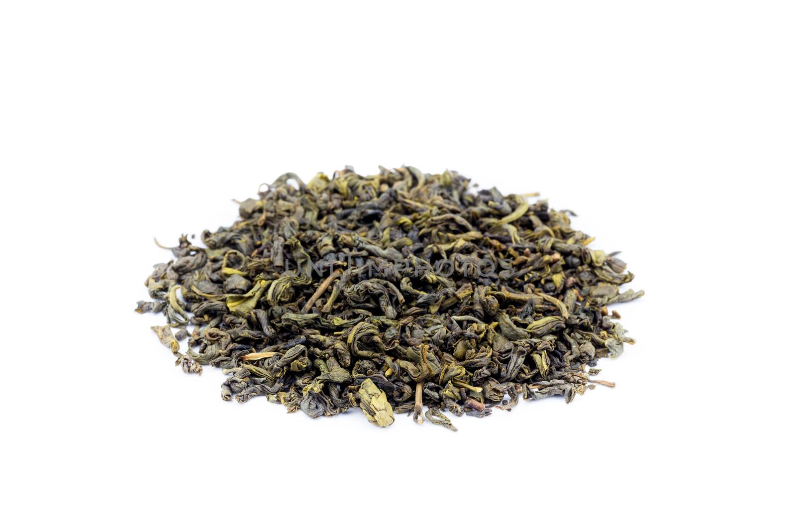 Heap of loose jasmine green tea  by BenSchonewille