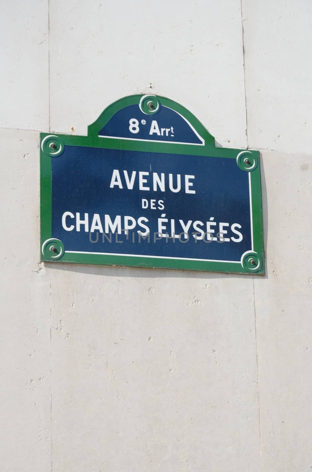 Champs Elysees sign for street by pauws99