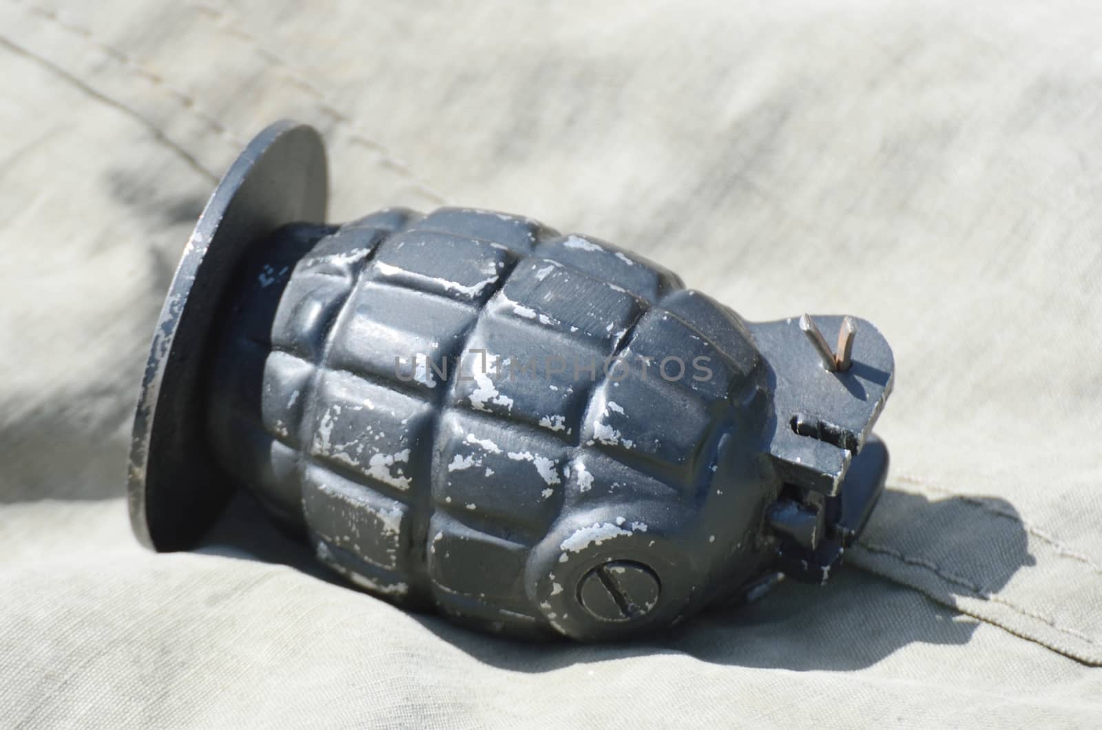 Vintage worn  hand grenade by pauws99