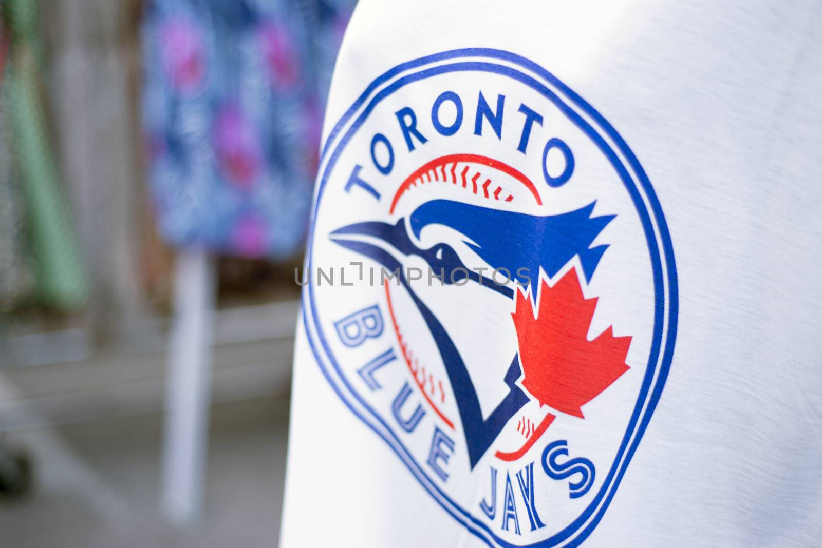 TORONTO,CANADA-July 22,2015: Detail of Blue Jays memorabilia sel by rgbspace