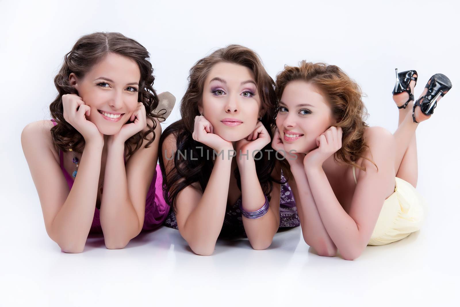 Three Young Smiling women