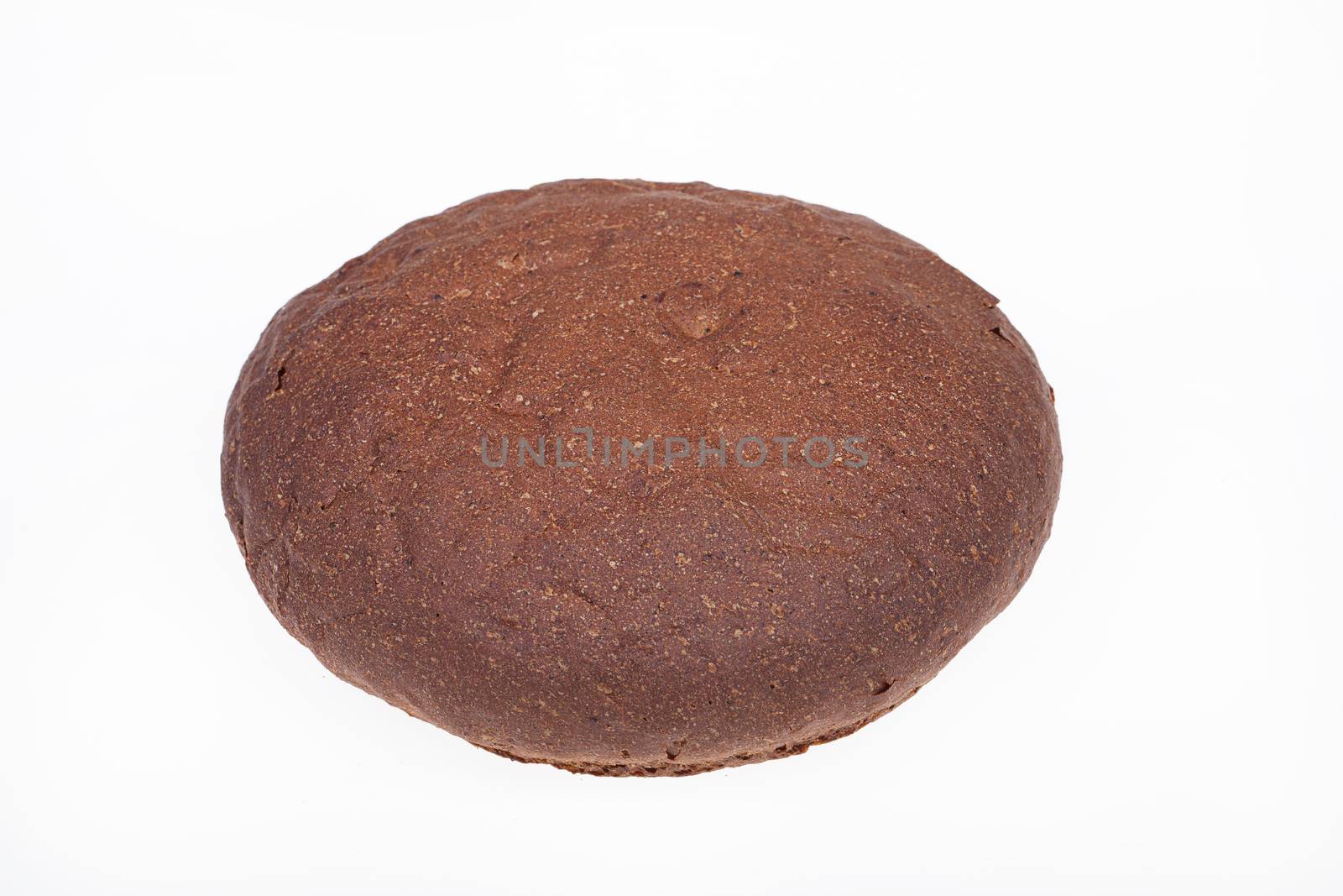 Loaf of bread on isolated white background
