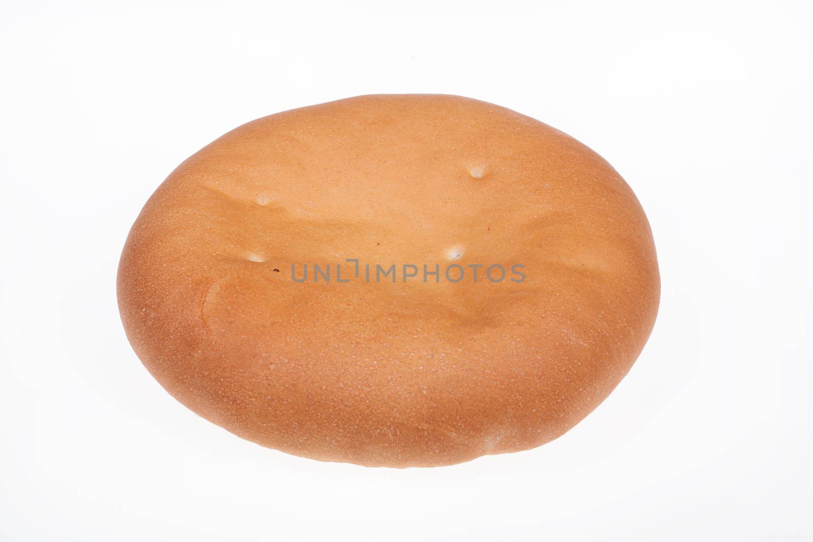 Pie with meat on isolated white background