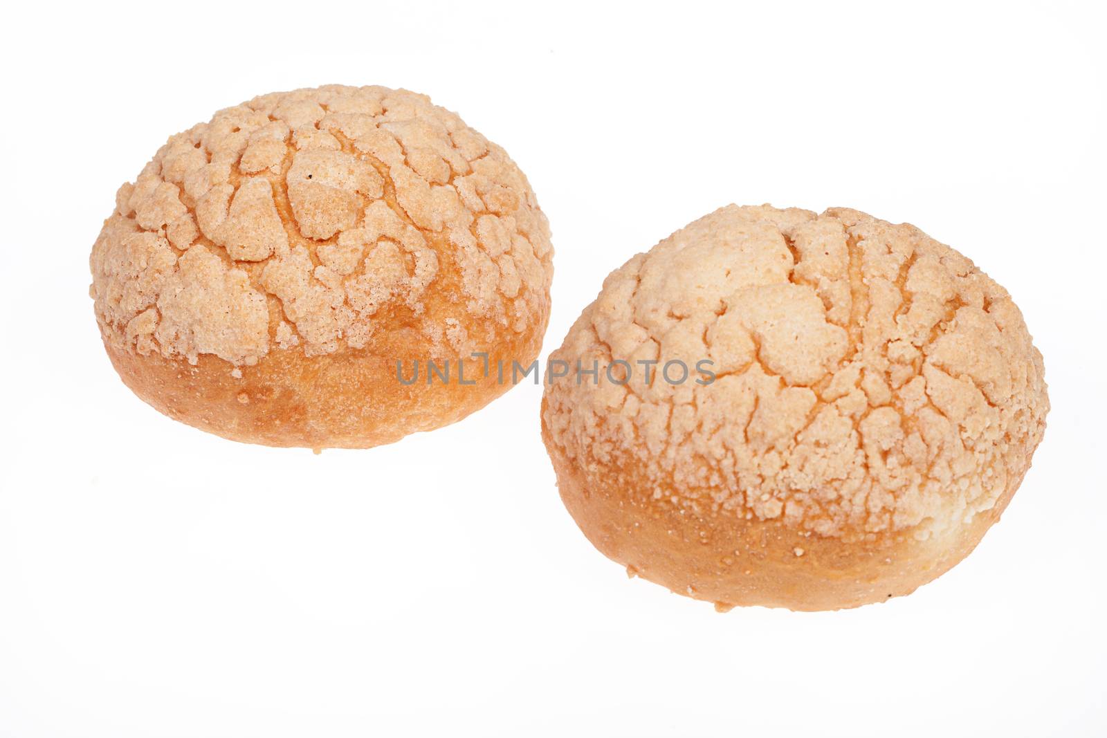 Pastry on isolated white background