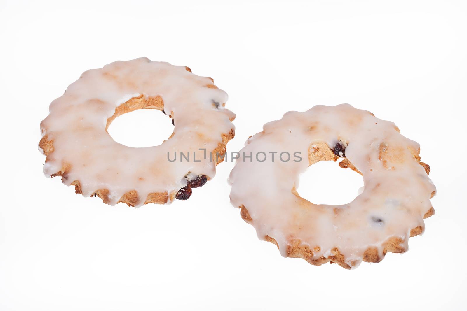 Pastry on isolated white background