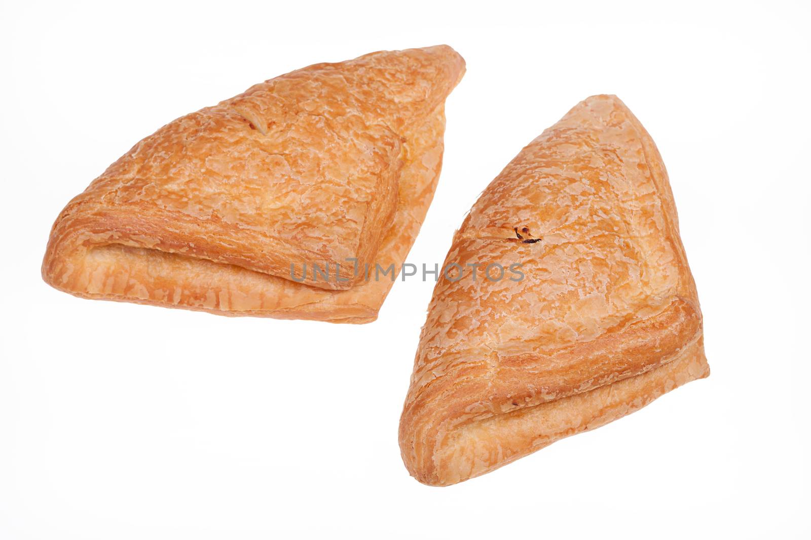 Pastry on isolated white background