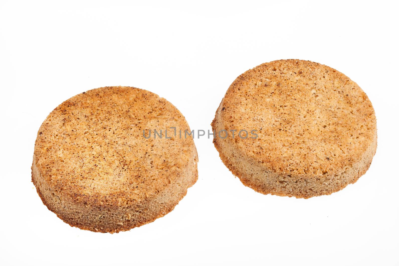 Pastry on isolated white background