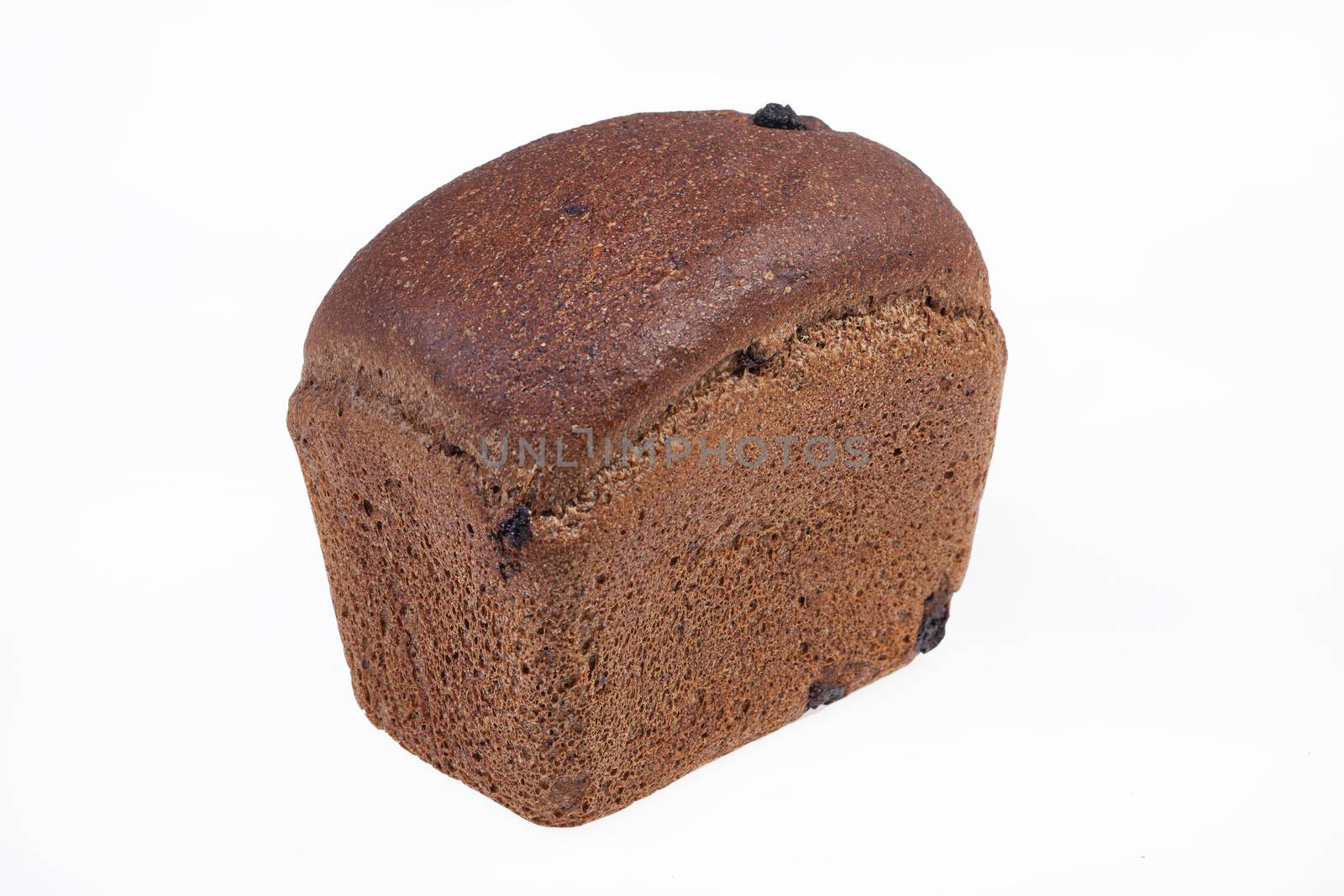 Loaf of bread on isolated white background