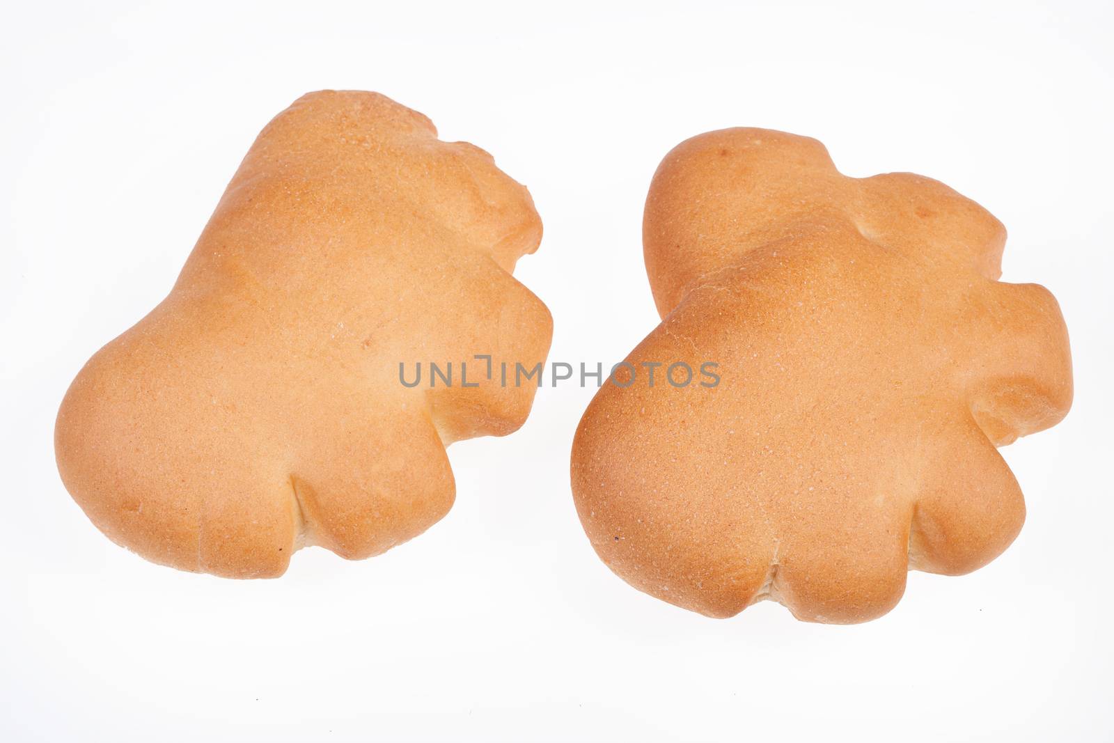 Pastry on isolated white background