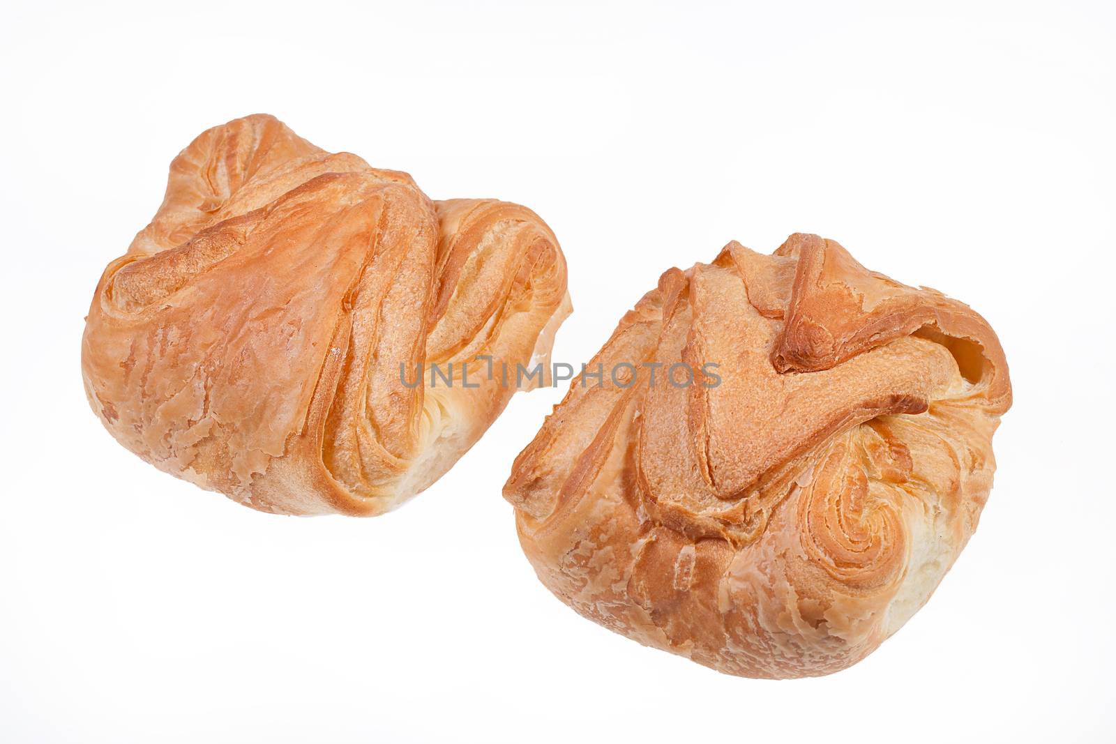 Pastry on isolated white background