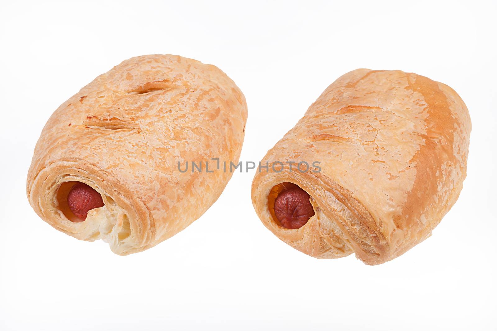 Pastry on isolated white background