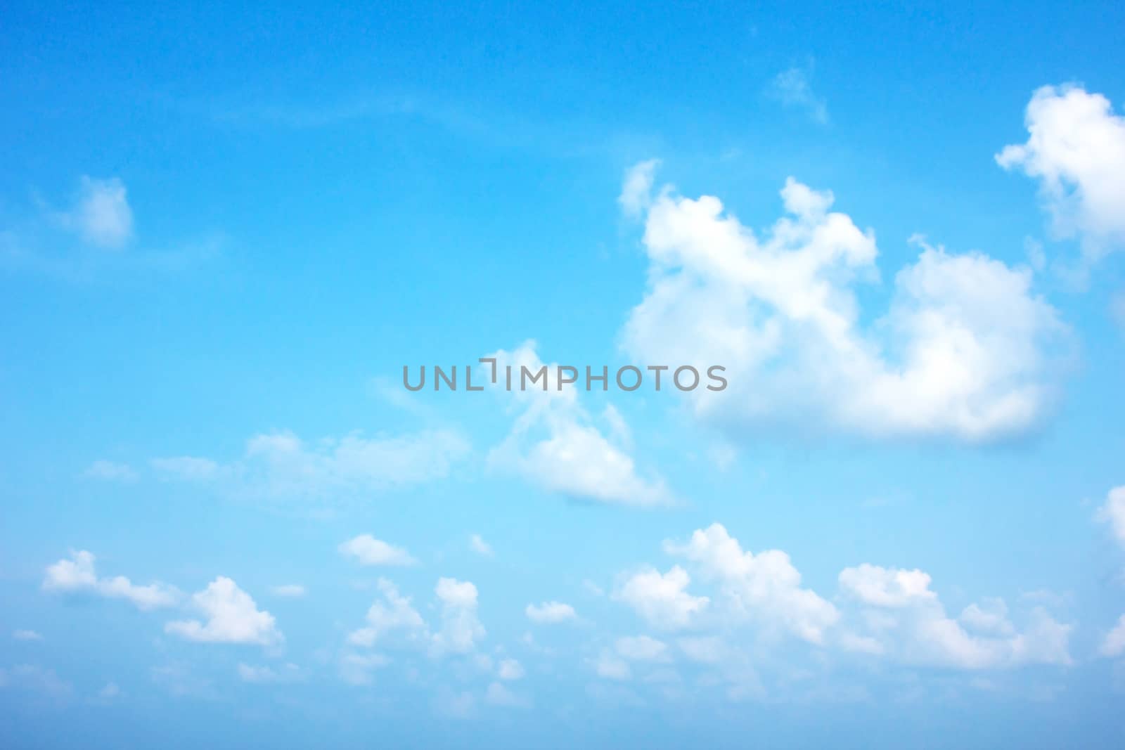 View white cloud with blue sky background