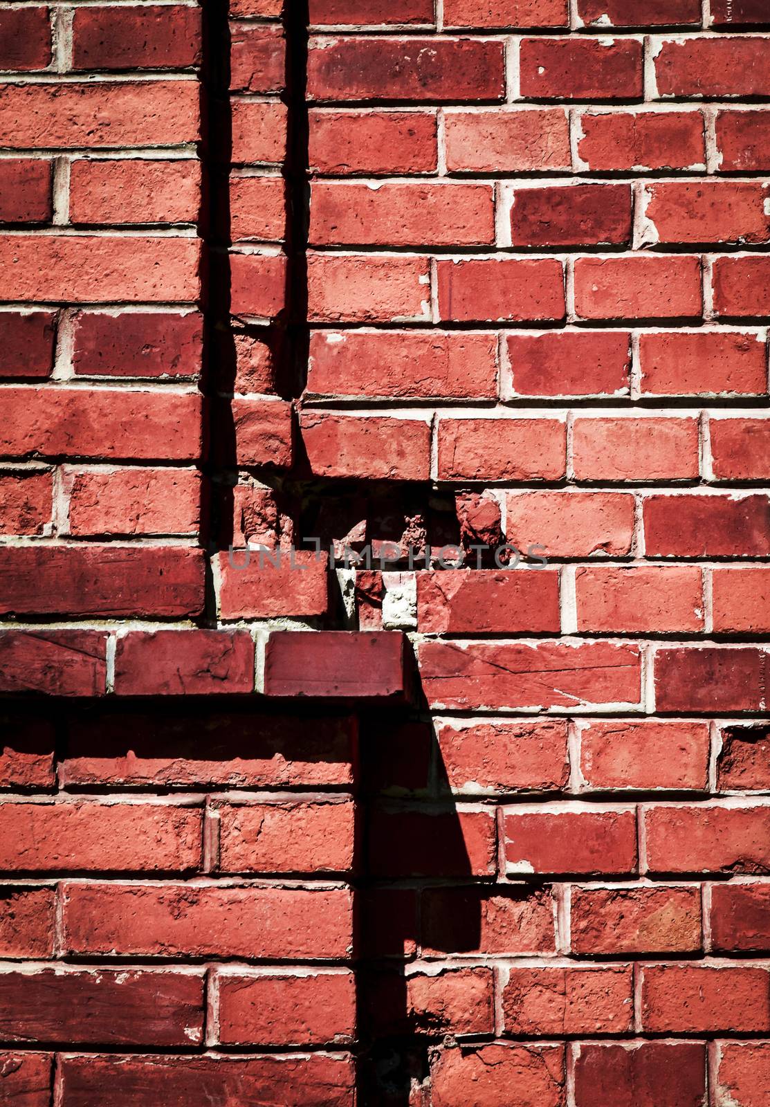 abstract background or texture detail red brick wall