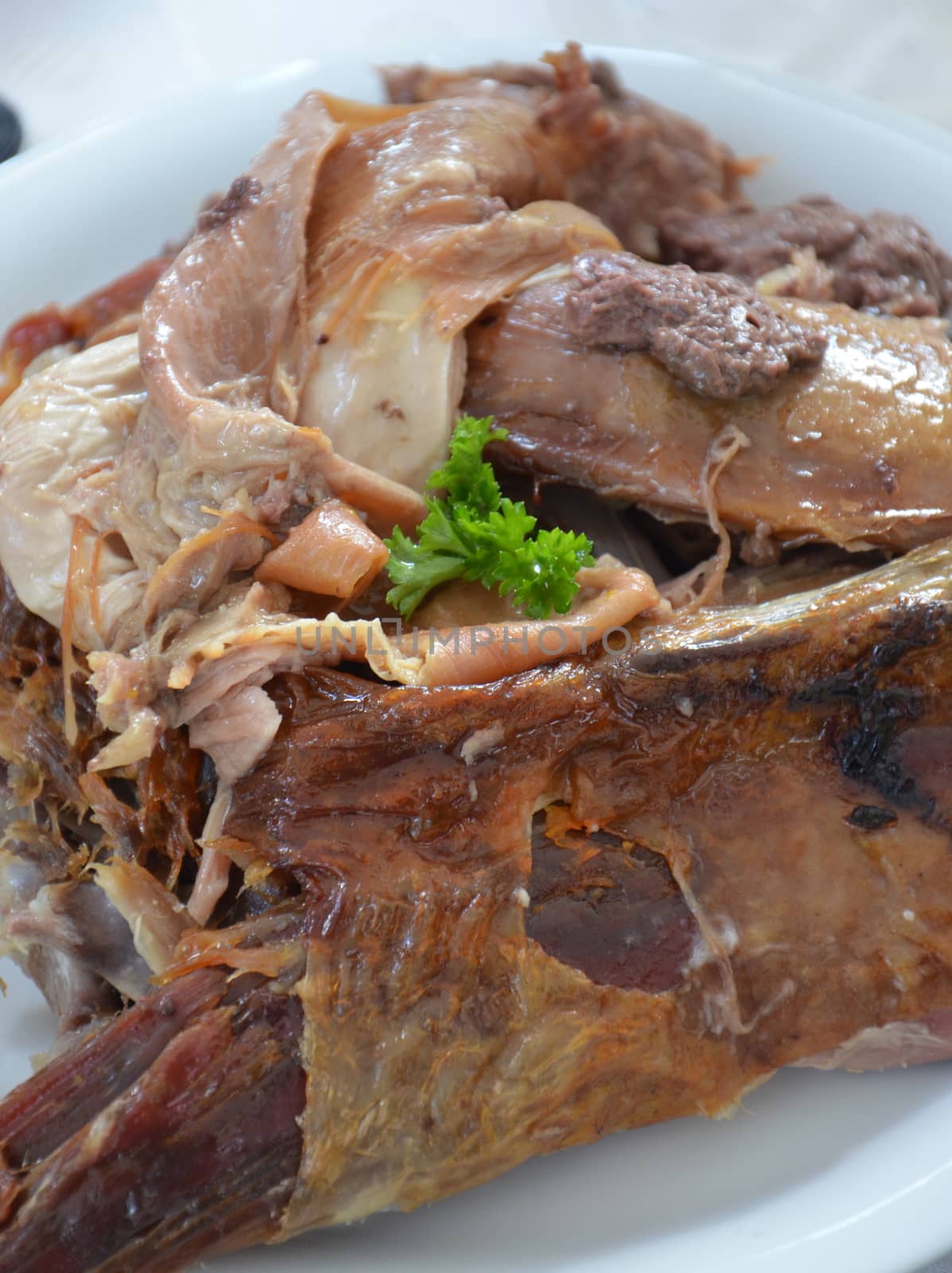 Oicture of a a grilled lamb meat. Food concept