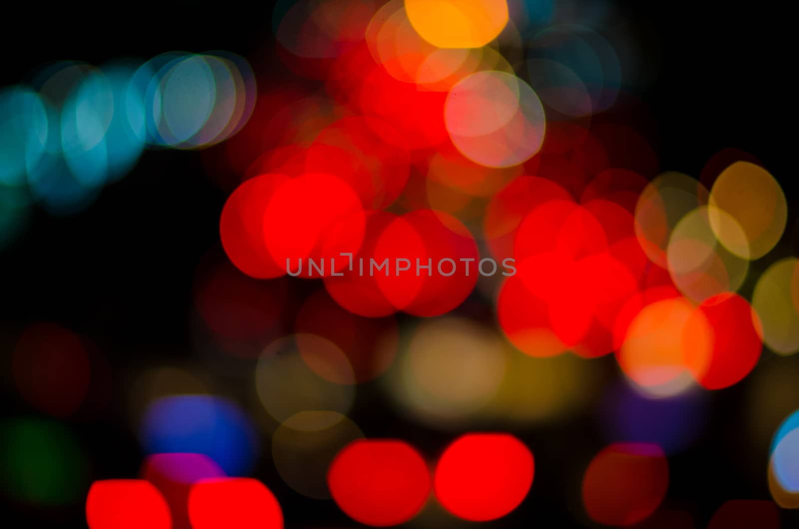 Abstract bokeh light from traffic lighting by pixbox77