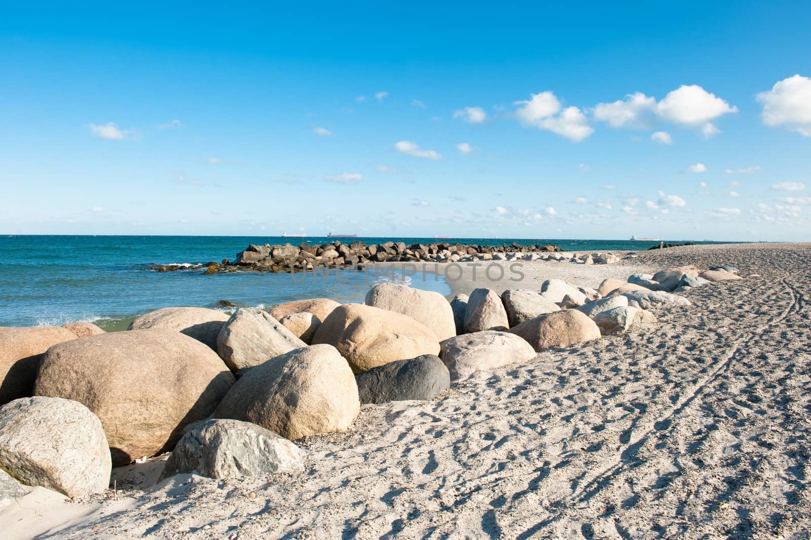 The beach in Skagen in Denmark at summer