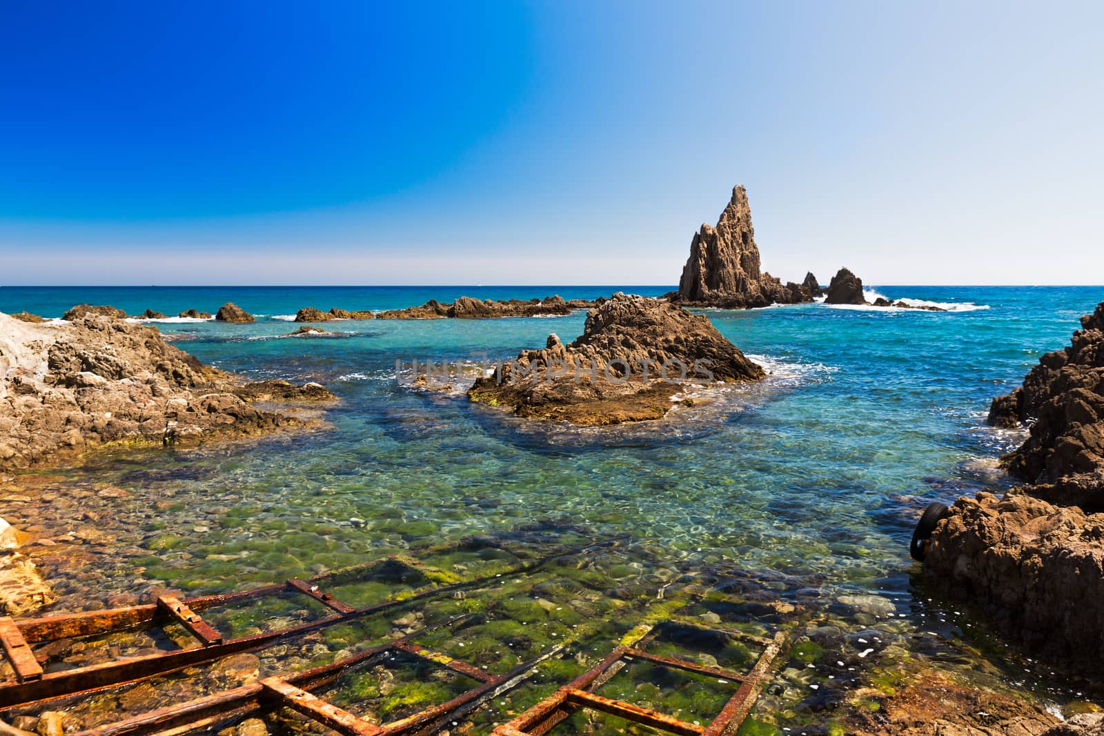 Seascape in Almeria, Cabo de Gata National Park, Spain by fisfra