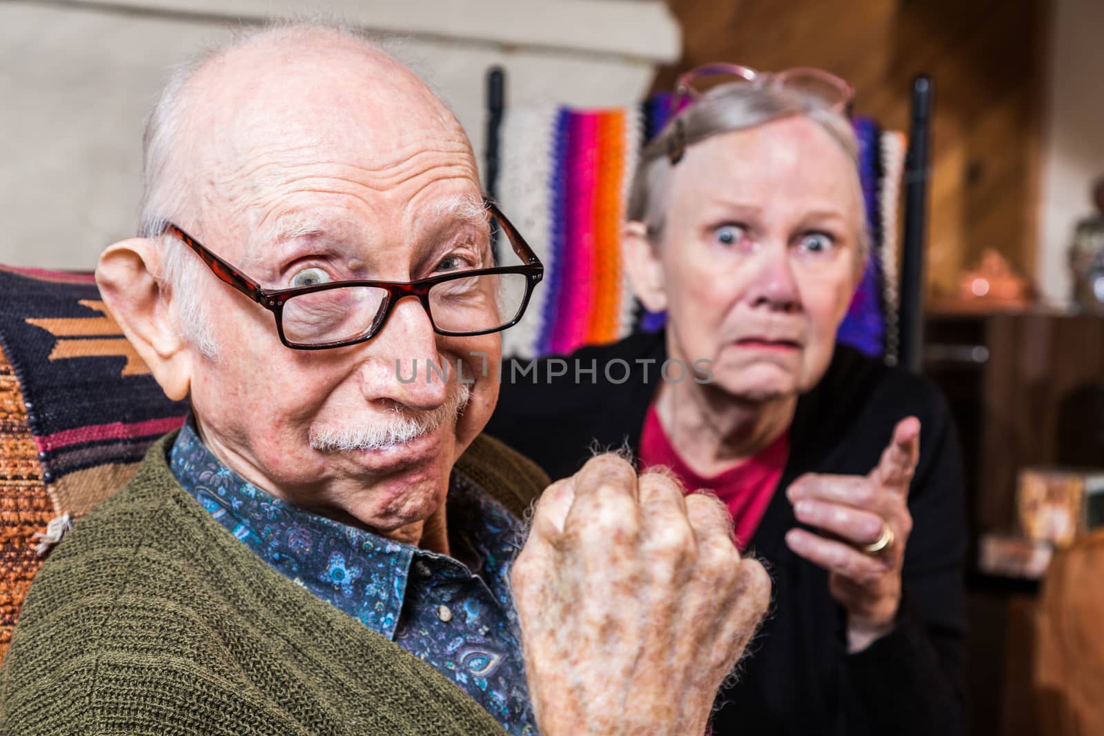 Tough Elderly Couple by Creatista