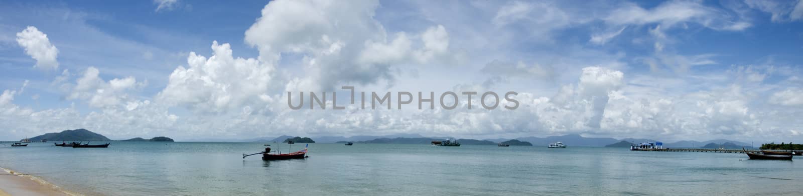 Panorama view at Pha Yam island, Thailand by pixbox77