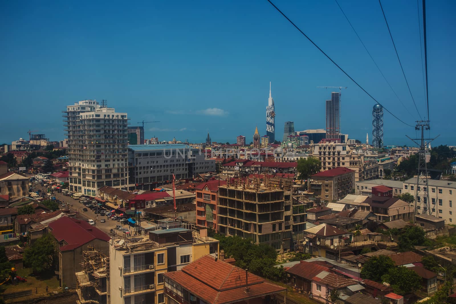 Skyline of Batumi. The capital of Adjara, Georgia