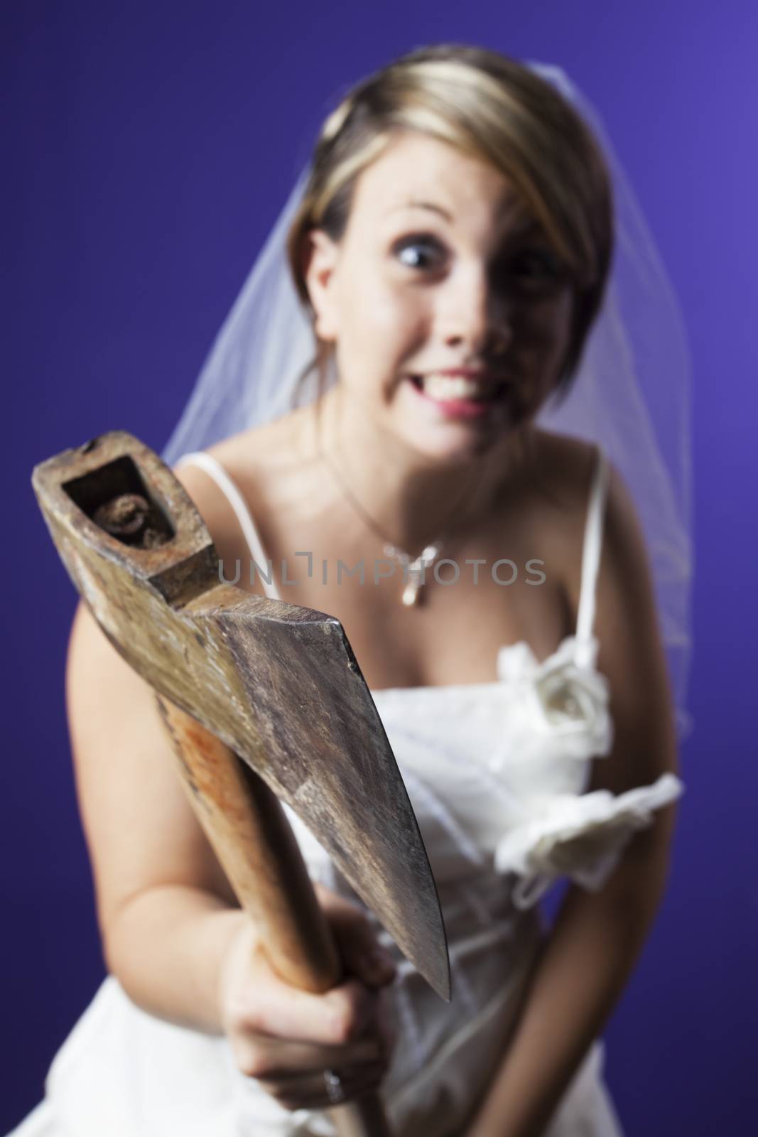 young bride with an axe by bernjuer