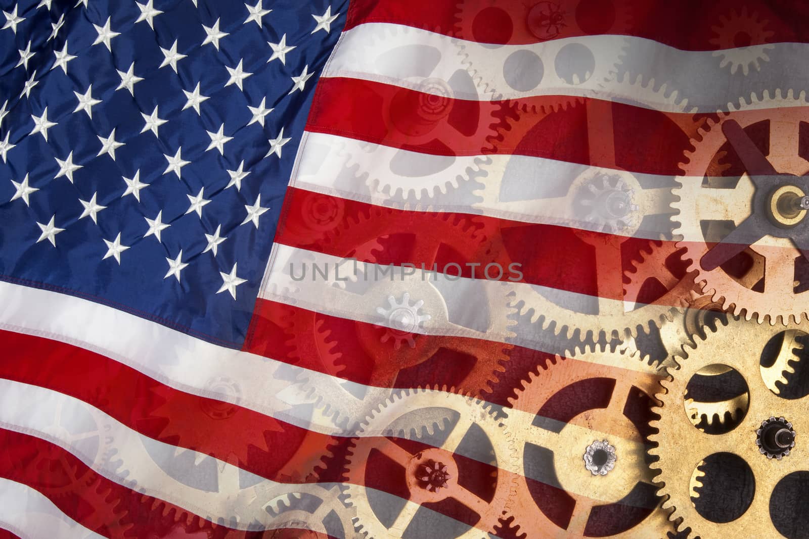 The national flag of the United States of America - American Industry